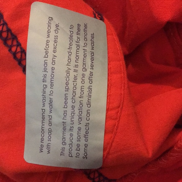 NWOT NYDJ Orange Ankle Jeans - Picture 13 of 16